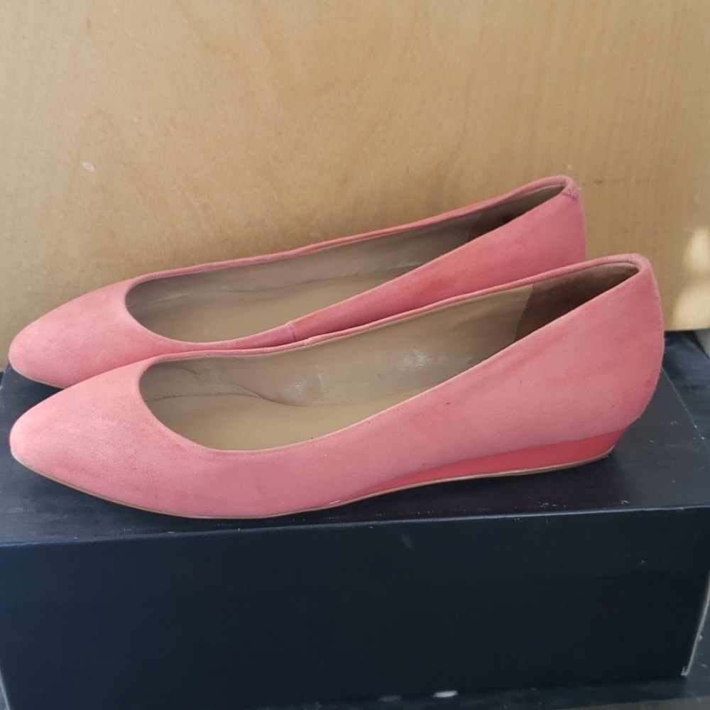 Talbots papaya colored mila shoes